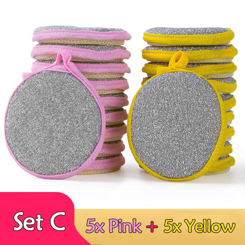 Esponjas de Doble Cara para Lavado de Platos – Pack de 5/10 Unidades 🧽