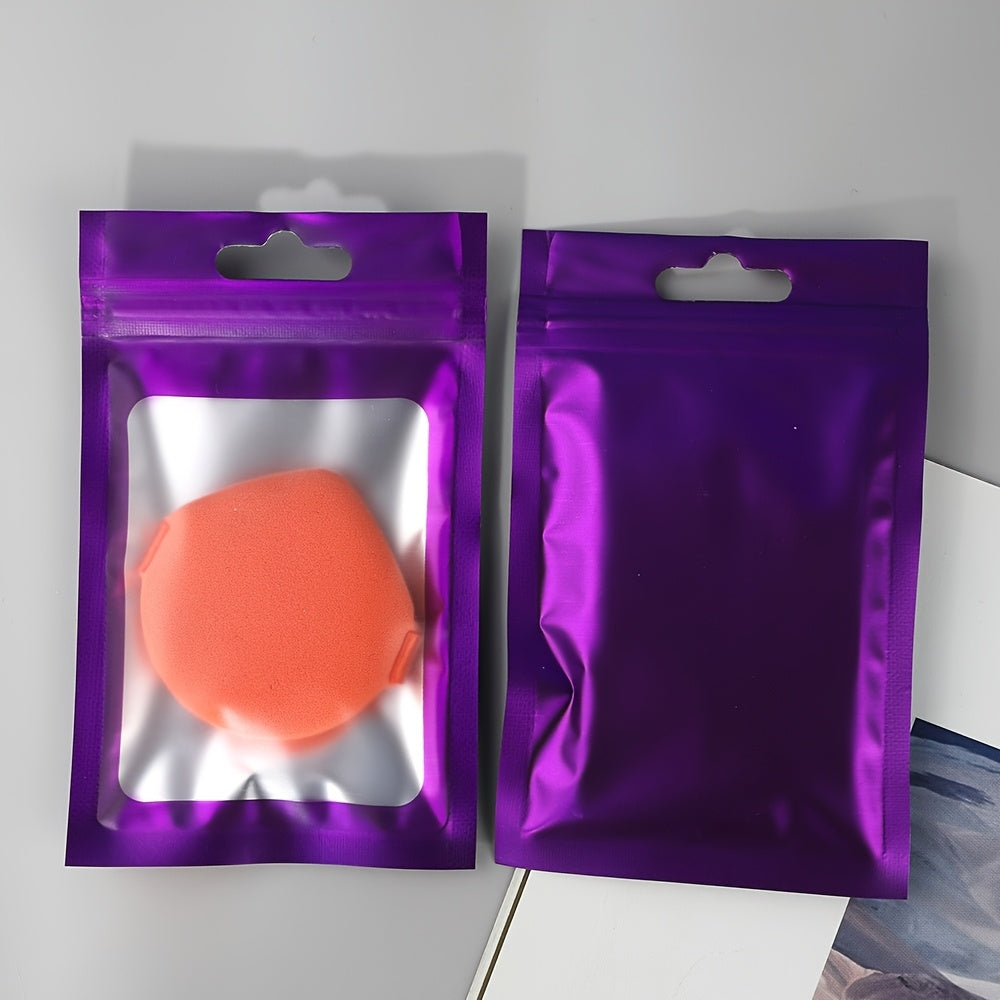 100 Bolsas Resellables con Cierre de Cremallera Holográficas – Organización y Estilo ✨