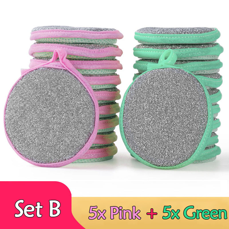 Esponjas de Doble Cara para Lavado de Platos – Pack de 5/10 Unidades 🧽