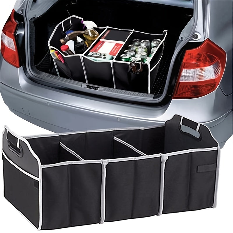 Bolsa Organizadora Plegable para Maletero de Auto – Caja de Almacenamiento Negra 🚗