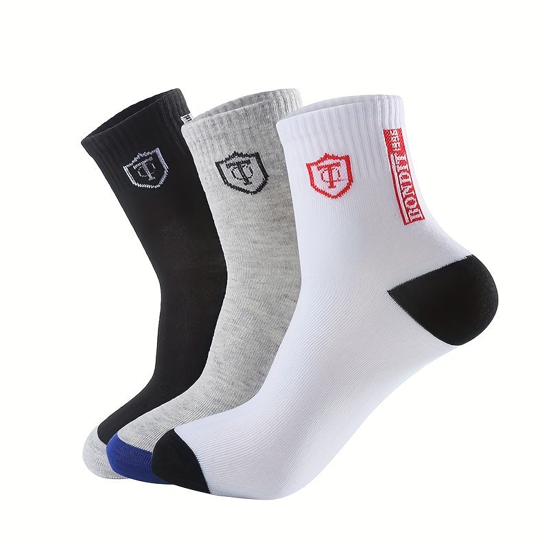 6 Pairs LIJIE Men's Breathable Crew Socks – Comodidad y Estilo Todo el Día 🧦✨