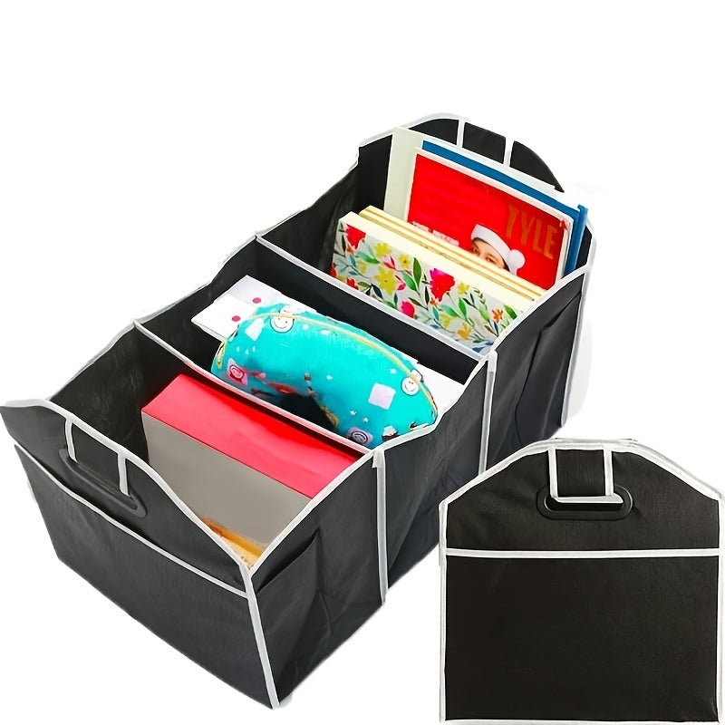 Bolsa Organizadora Plegable para Maletero de Auto – Caja de Almacenamiento Negra 🚗