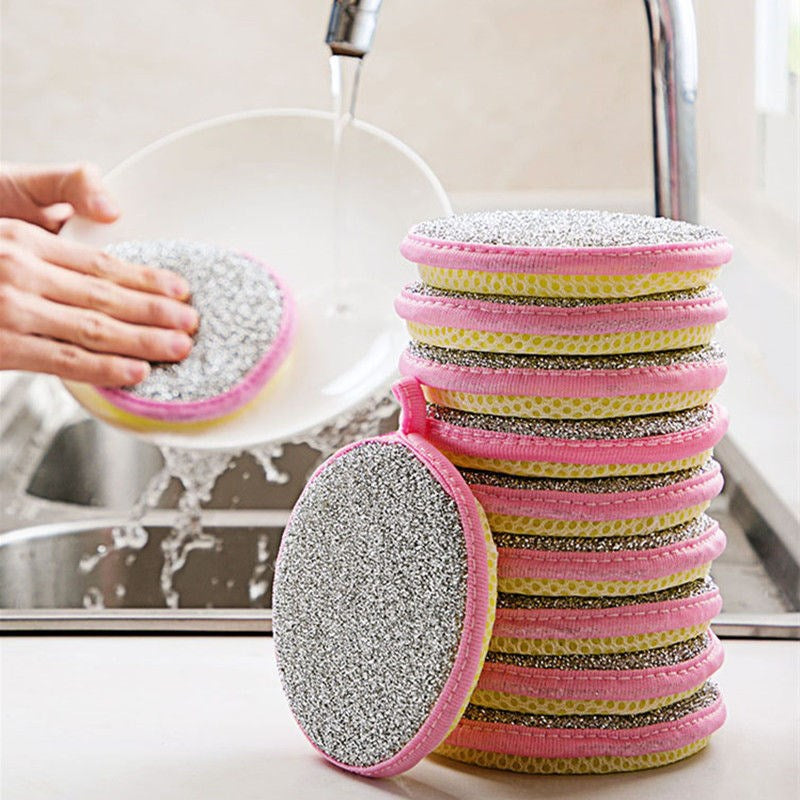 Esponjas de Doble Cara para Lavado de Platos – Pack de 5/10 Unidades 🧽