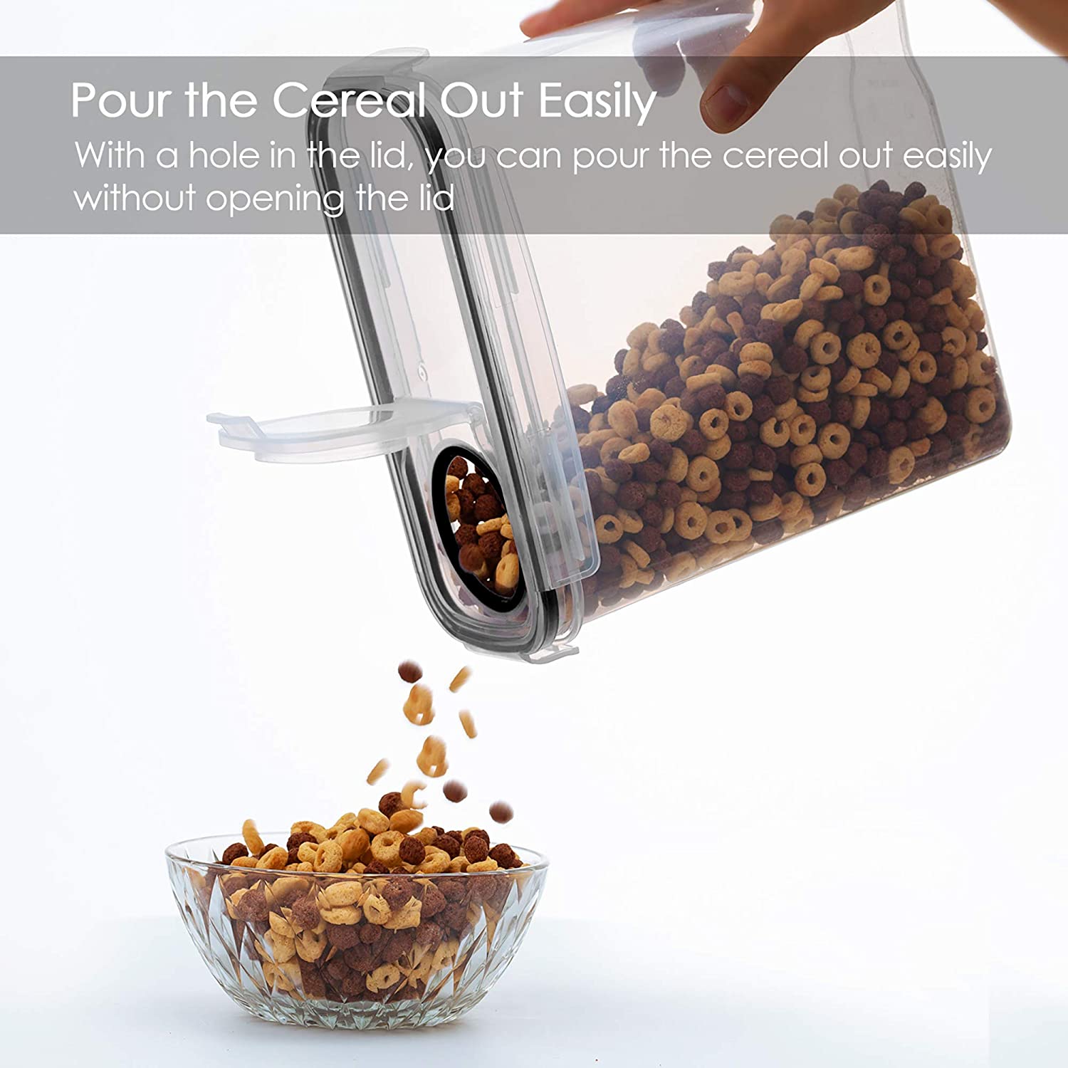 Contenedor para Cereal – Mantén Tu Desayuno Fresco y Organizado 🌾🍽️
