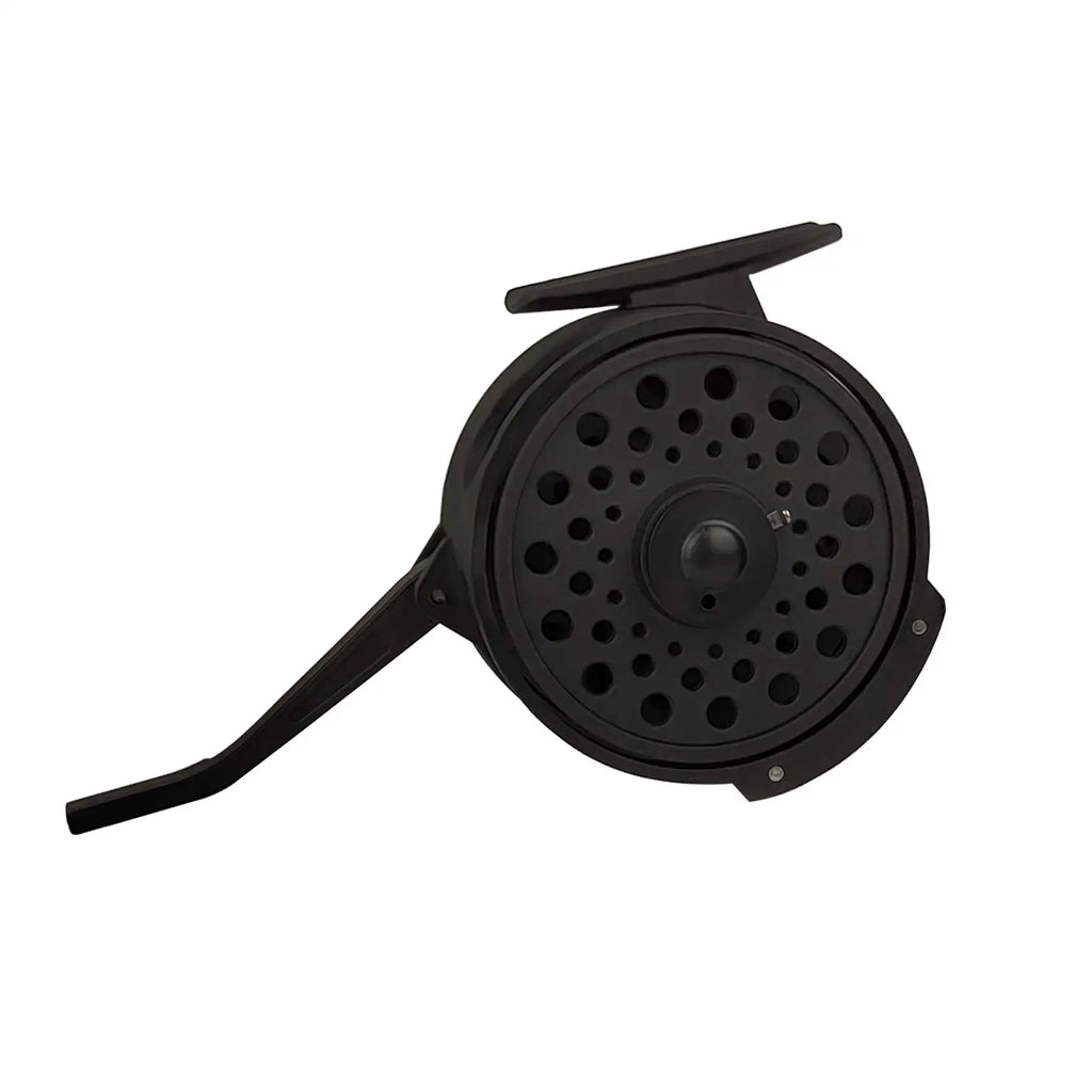 Carrete de pesca con mosca automático Aventik, carrete de pesca de ninfa súper ligero, carrete de mosca de grafito de diseño europeo con bolsa de malla de carrete extro