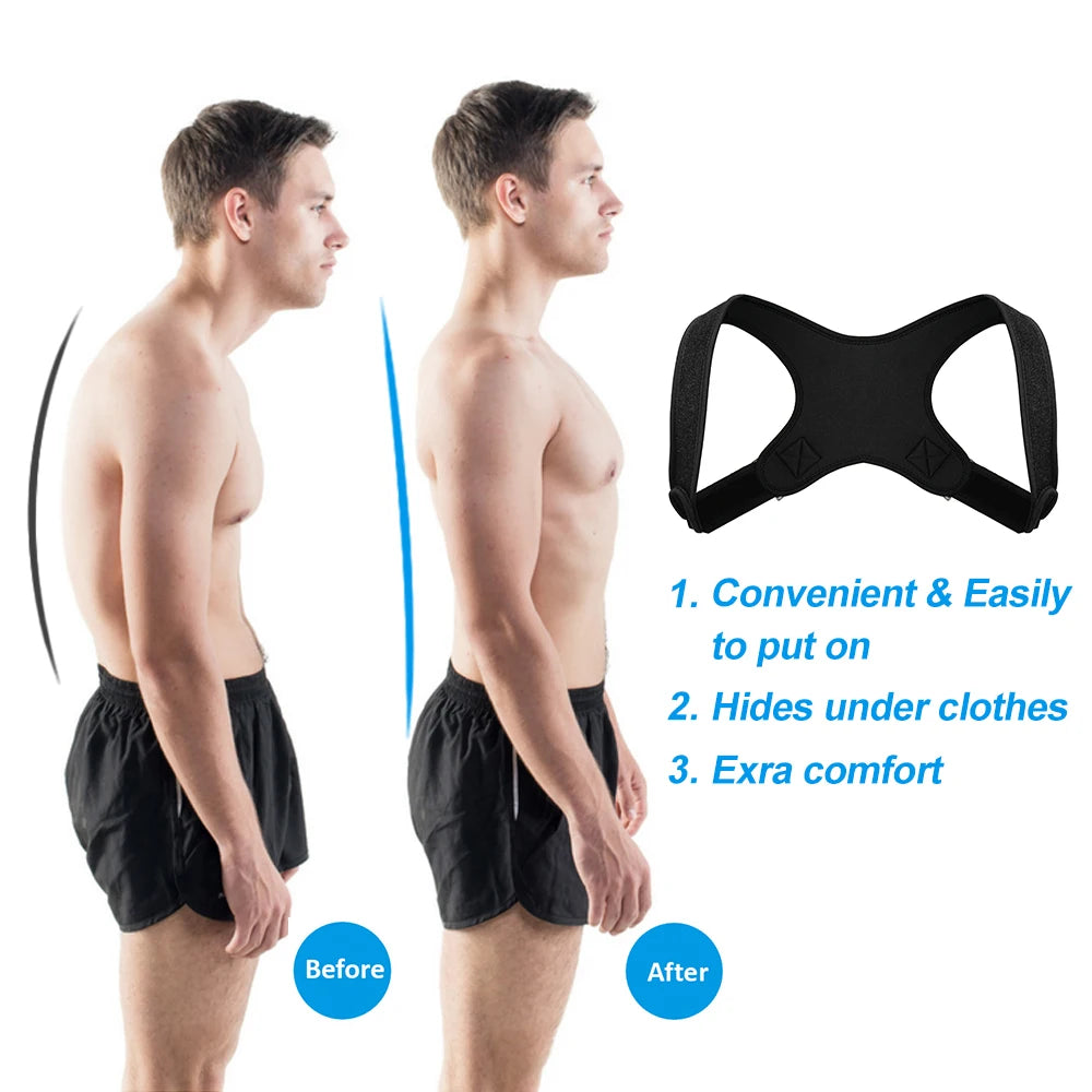 GETINFIT Corrector de Postura Ajustable – Alivio y Soporte para Espalda y Hombros 🏋️♂️🧘♀️