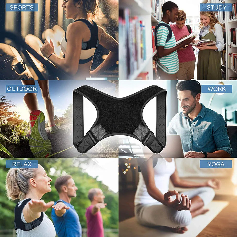 GETINFIT Corrector de Postura Ajustable – Alivio y Soporte para Espalda y Hombros 🏋️♂️🧘♀️