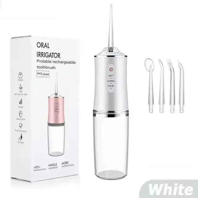 Irrigador Bucal Portátil Recargable USB – Limpieza Profesional en Casa 🦷💧