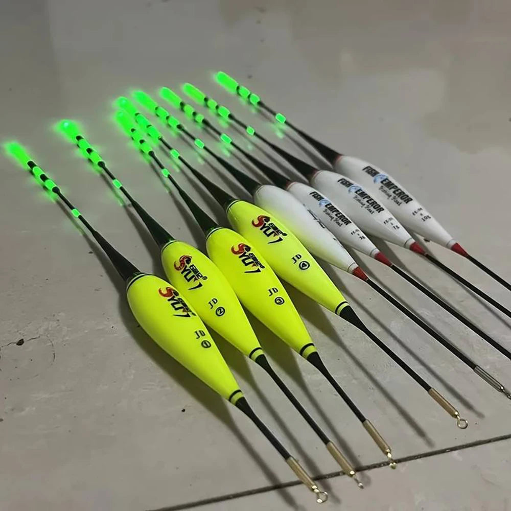 Flotador electrónico inteligente para pesca, Sensor de gravedad Led 2g 5g 7g 10g, gran flotabilidad, 2024 Pose Bobbers con batería CR425, barra luminosa