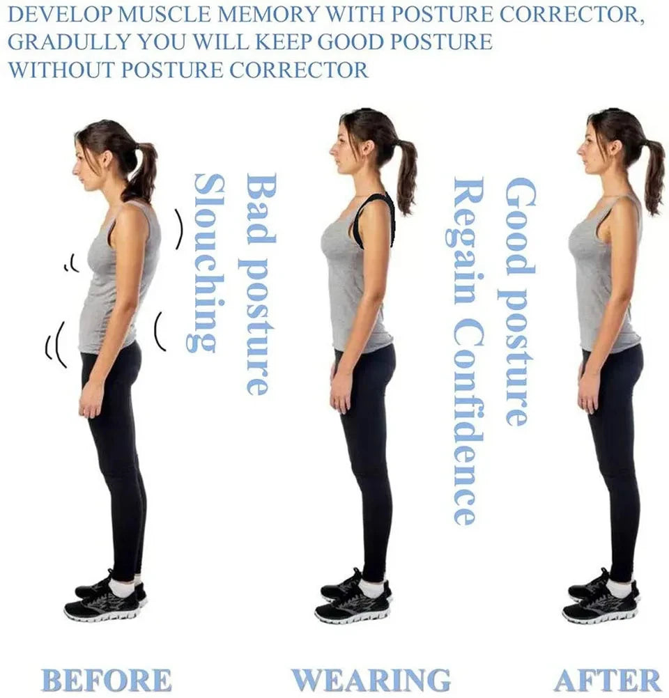 GETINFIT Corrector de Postura Ajustable – Alivio y Soporte para Espalda y Hombros 🏋️♂️🧘♀️