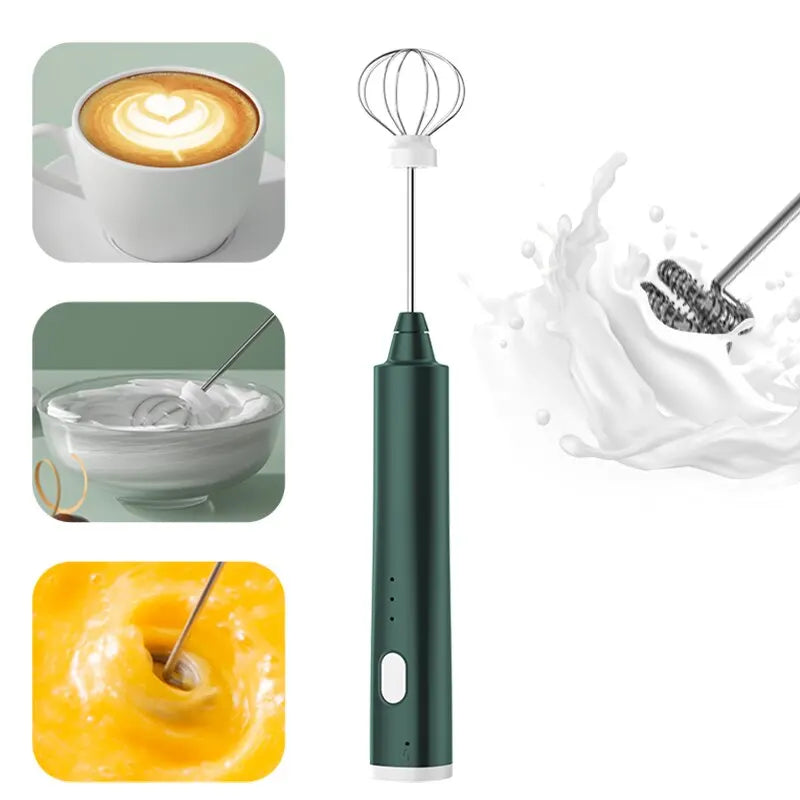 Batidor de Huevos de Mano Recargable USB – 3 Velocidades 🥚☕⚡