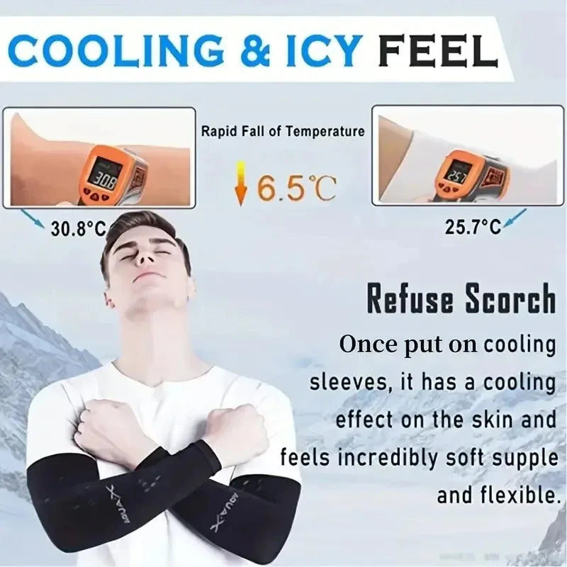 3 pares de fundas de protección solar Unisex, fundas de brazo refrescantes transpirables para actividades al aire libre, ciclismo, correr, montañismo