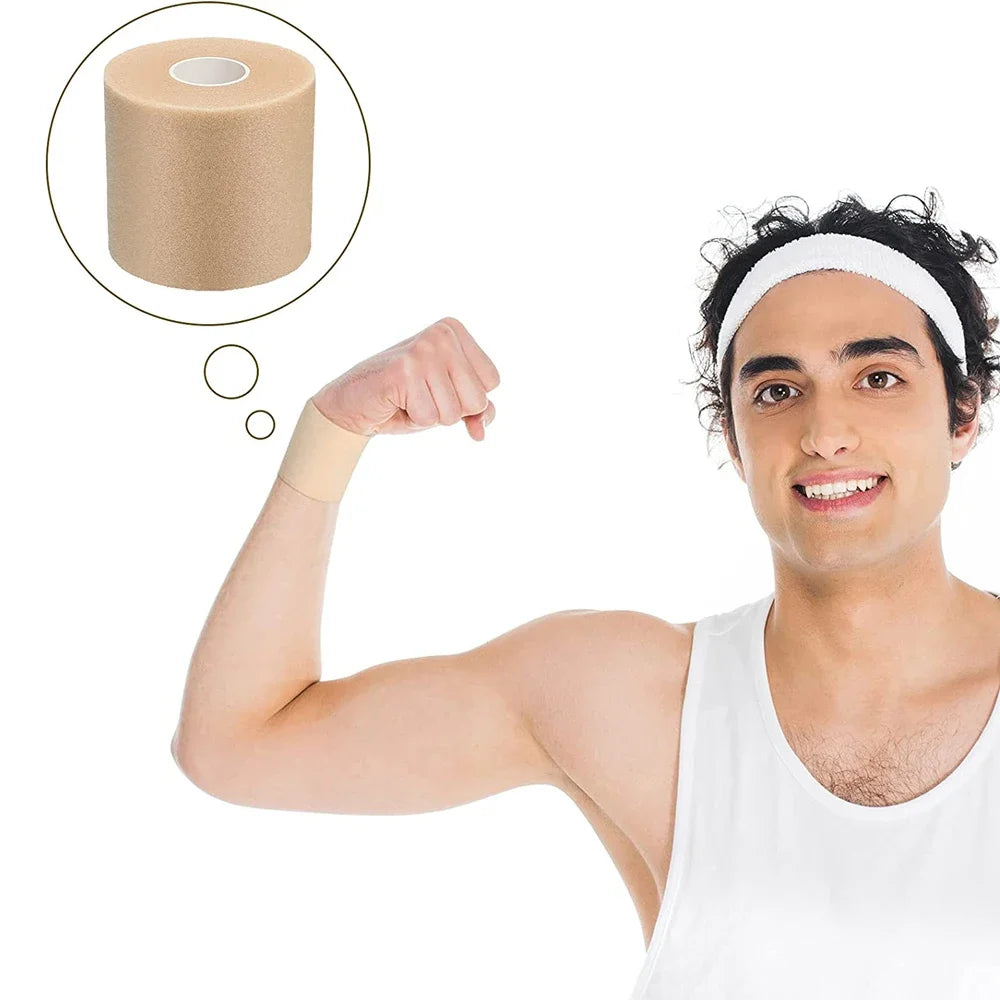 4 Rollos Cinta Atlética Preenvoltura OK TAPE – Vendaje Deportivo de Espuma 🏋️♂️