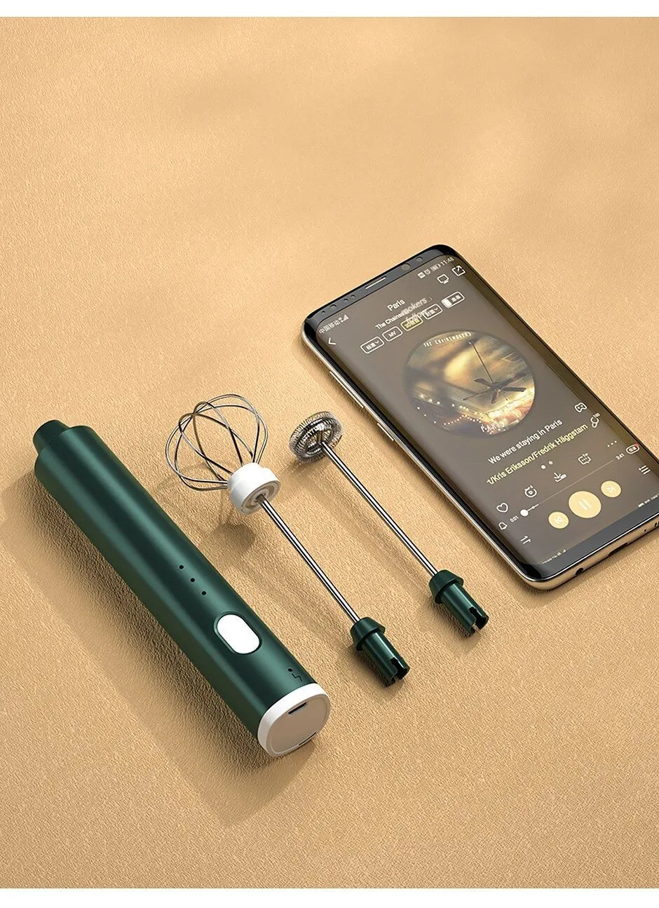 Batidor de Huevos de Mano Recargable USB – 3 Velocidades 🥚☕⚡