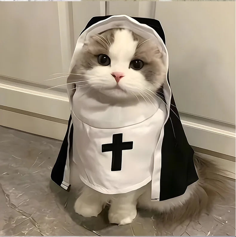 Disfraces para gatos, gatos y perros, travesti, COS divertido, accesorios para fotos de mascotas pequeñas y medianas, disfraces divertidos para gatos