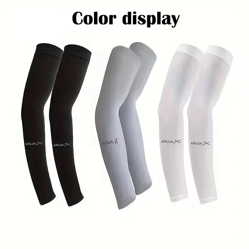 3 pares de fundas de protección solar Unisex, fundas de brazo refrescantes transpirables para actividades al aire libre, ciclismo, correr, montañismo