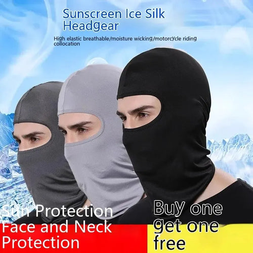 1 pieza máscara de conducción al aire libre casco bicicleta a prueba de viento Bandana deportiva protector solar sombrero cubierto