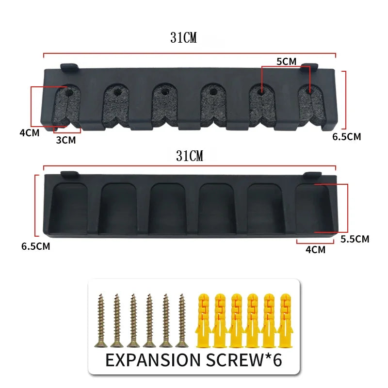 Estante de Almacenamiento para Cañas de Pescar 🎣 | Soporte Montado en la Pared