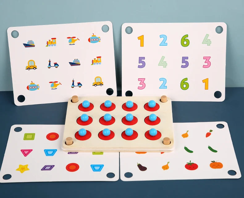 Ajedrez con memoria, juguetes educativos para niños, entrenamiento de concentración, desarrollo de lógica de pensamiento, educación Montessori
