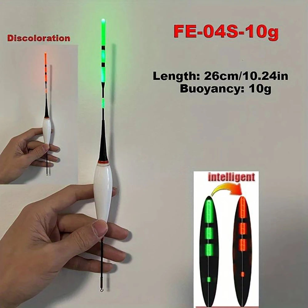 Flotador electrónico inteligente para pesca, Sensor de gravedad Led 2g 5g 7g 10g, gran flotabilidad, 2024 Pose Bobbers con batería CR425, barra luminosa