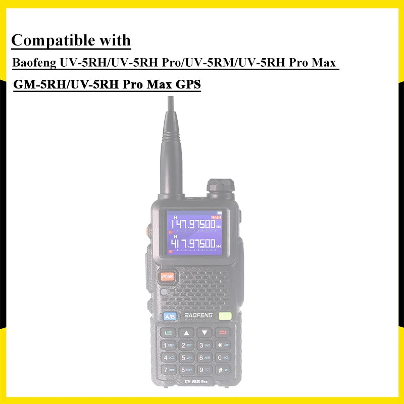 Baofeng UV-5RH Walklie Talkie batería 2500/3800/6800mah tipo C cargador USB UV-5G Plus UV-5RM GM-5RH AR-5RM baterías recargables