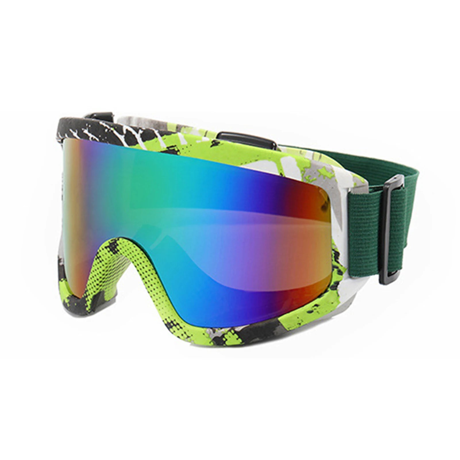 Gafas de esquí de montura grande con lentes coloridas, lentes anticolisión y antideslumbrantes, para deportes al aire libre, nieve, Snowboard, snowboard, esquí