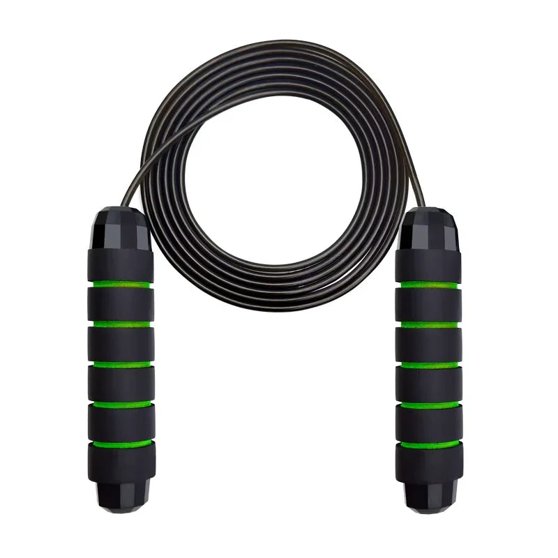 Cuerda para saltar de acero ajustable, cuerda para saltar de velocidad rápida, mango de espuma, ejercicio, Fitness, gimnasio en casa