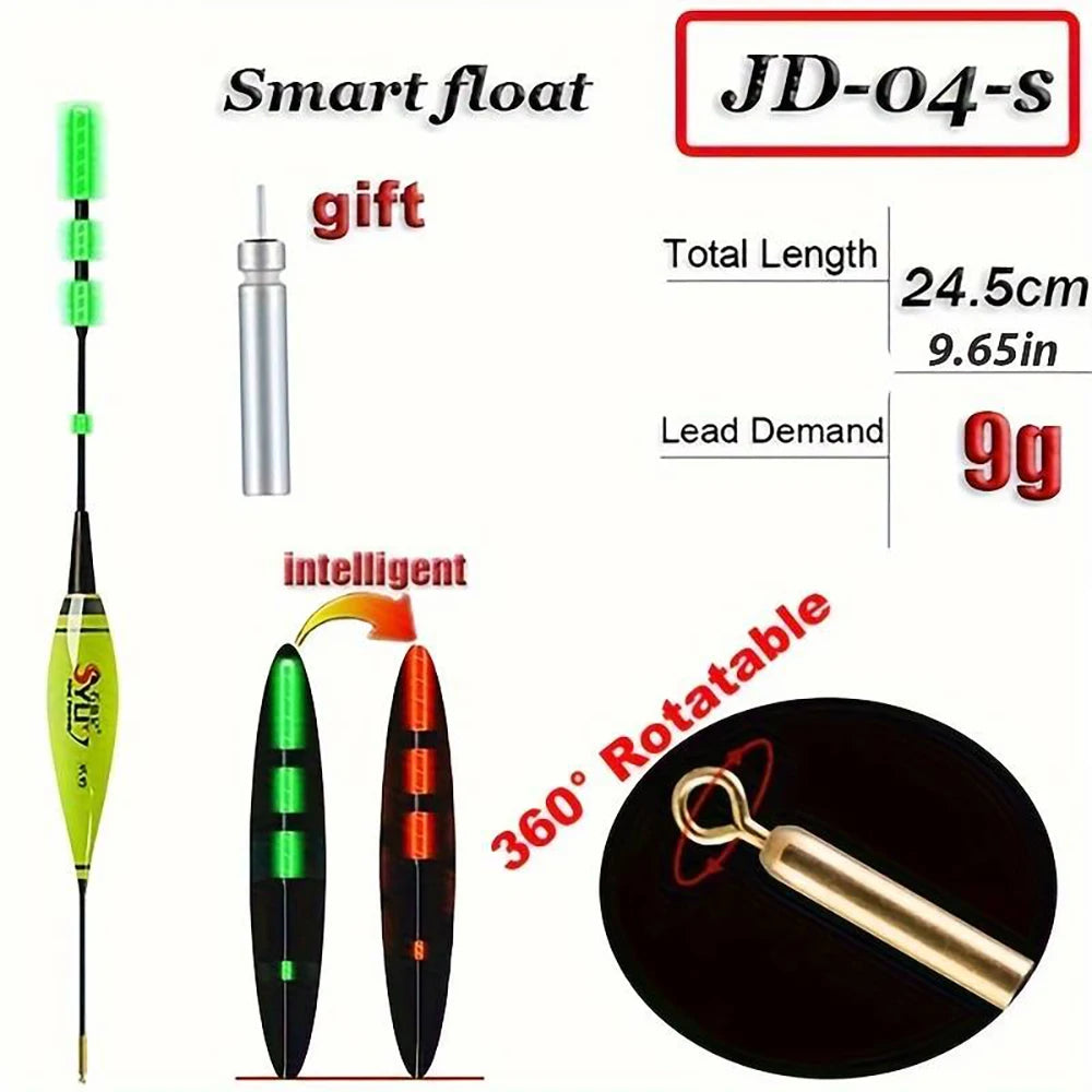 Flotador electrónico inteligente para pesca, Sensor de gravedad Led 2g 5g 7g 10g, gran flotabilidad, 2024 Pose Bobbers con batería CR425, barra luminosa