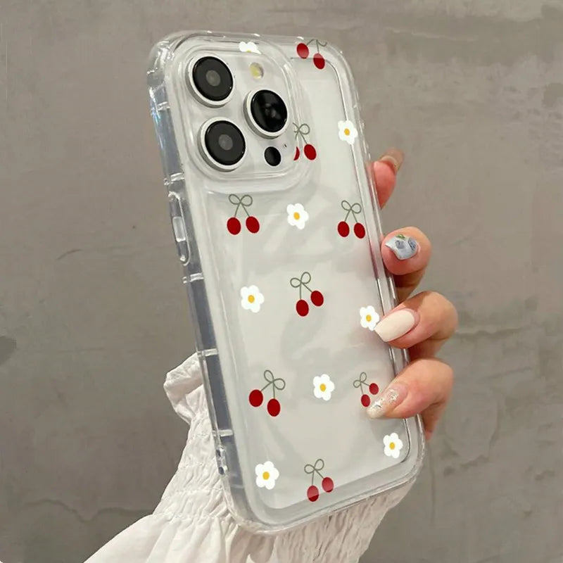 Funda de teléfono bonita cereza y Margarita para Xiaomi Redmi Note 12 13 5G 10Pro fundas 11 10 12S 13pro 4G 11S 12ProPlus 11Pro 12C 13C