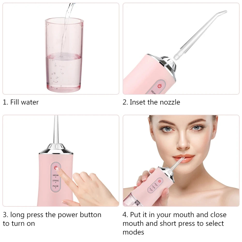 Irrigador Bucal Portátil Recargable USB – Limpieza Profesional en Casa 🦷💧