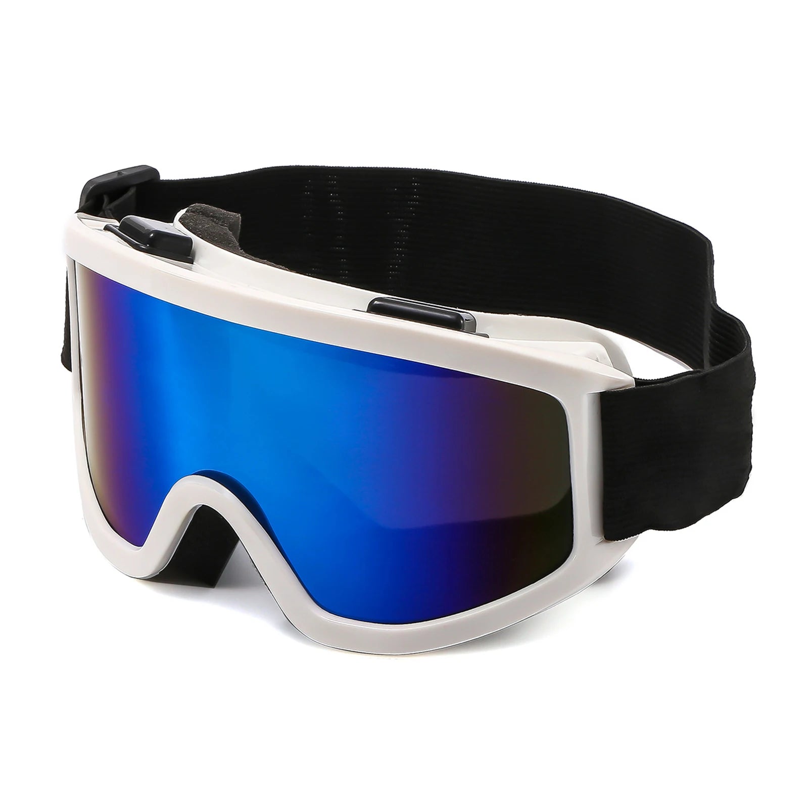 Gafas de esquí de montura grande con lentes coloridas, lentes anticolisión y antideslumbrantes, para deportes al aire libre, nieve, Snowboard, snowboard, esquí