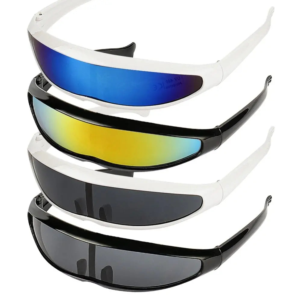 Gafas de Sol Futuristas para Hombre 😎 | Lentes Espejo Láser UV400
