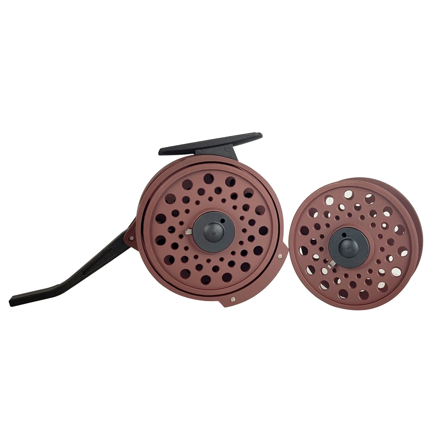 Carrete de pesca con mosca automático Aventik, carrete de pesca de ninfa súper ligero, carrete de mosca de grafito de diseño europeo con bolsa de malla de carrete extro