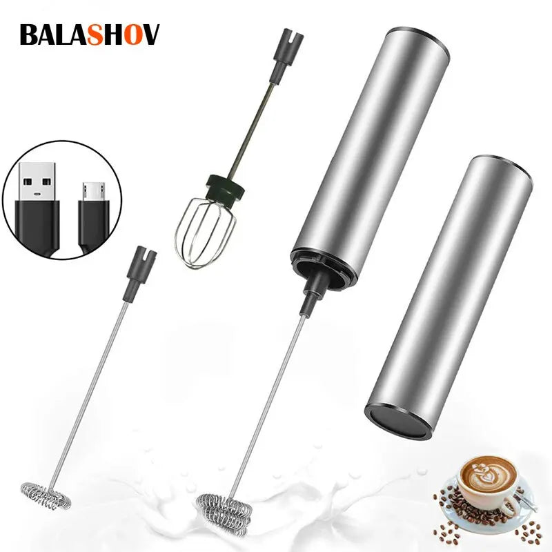 Espumador de Leche Eléctrico Portátil – Recargable USB ☕✨