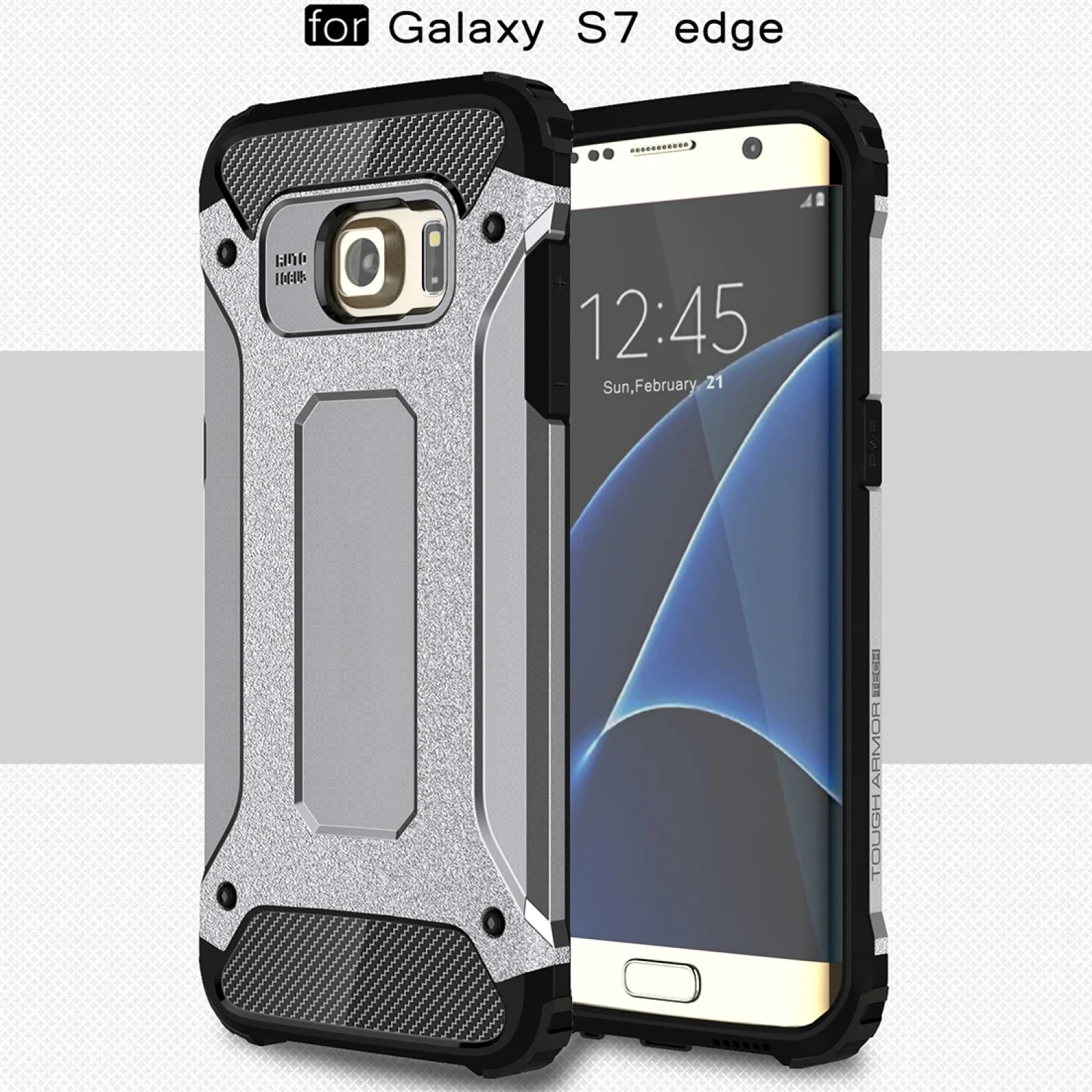 Funda de teléfono para Galaxy S7 Edge / G935 Tough Armor TPU + funda combinada para PC