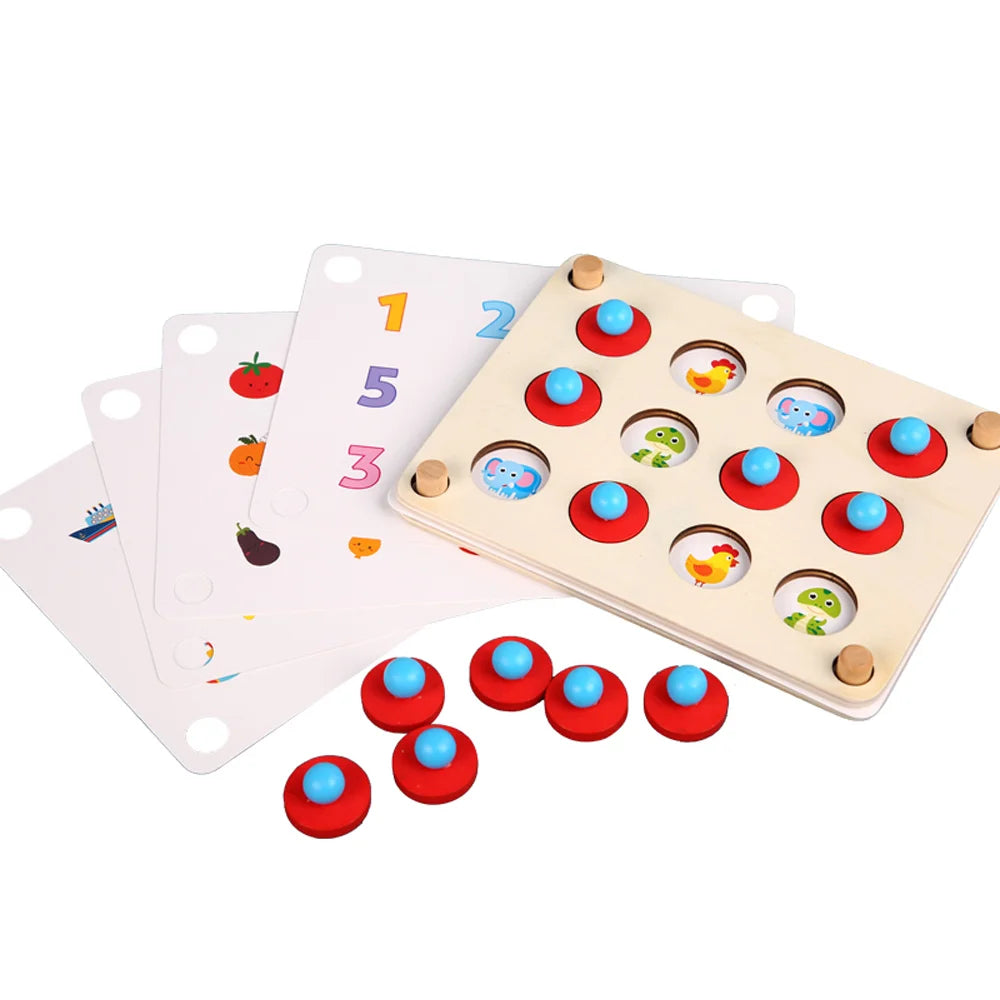 Ajedrez con memoria, juguetes educativos para niños, entrenamiento de concentración, desarrollo de lógica de pensamiento, educación Montessori