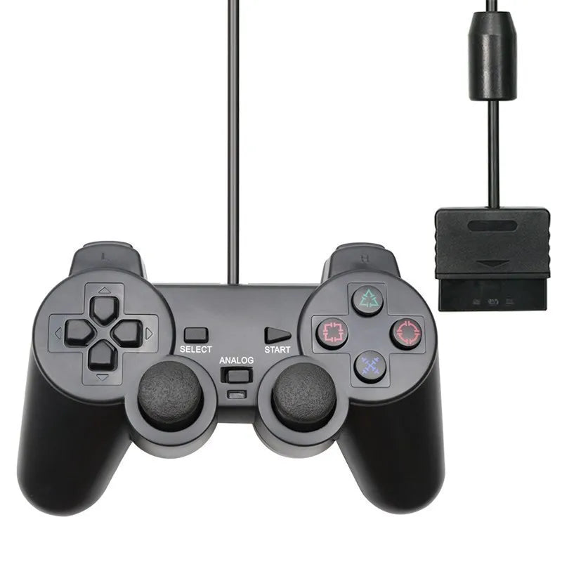 Controlador con cable para PS2 remoto de choque para consola PlayStation 2 Control para Sony PS2 Joypad Gamepad Mando para regalo de niños