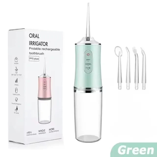 Irrigador Bucal Portátil Recargable USB – Limpieza Profesional en Casa 🦷💧