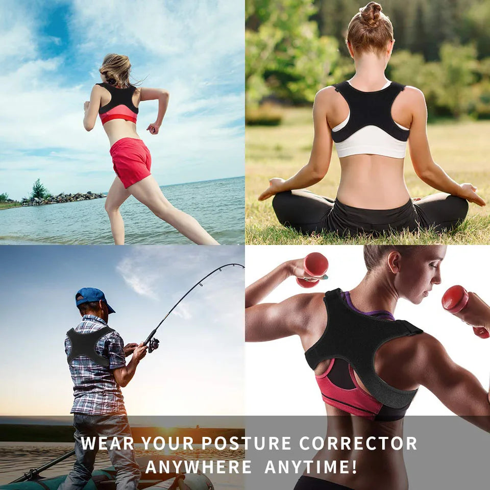 GETINFIT Corrector de Postura Ajustable – Alivio y Soporte para Espalda y Hombros 🏋️♂️🧘♀️