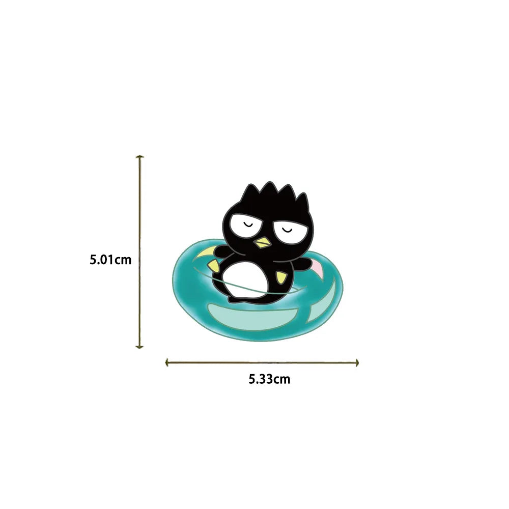 100 Uds. Pegatinas bonitas de pingüino Badtz-maru de dibujos animados Kawaii botella de agua portátil monopatín equipaje pegatinas impermeables