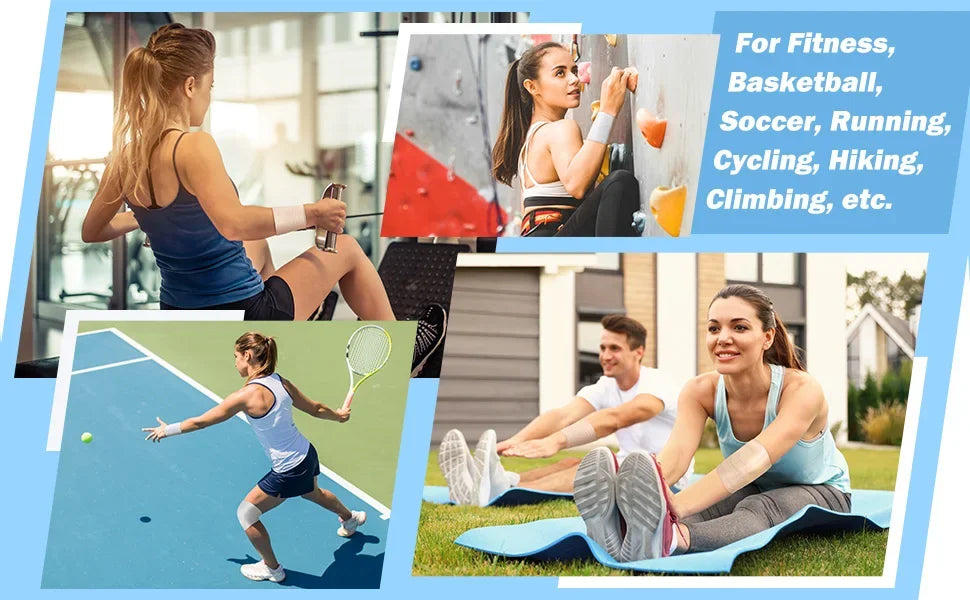 4 Rollos Cinta Atlética Preenvoltura OK TAPE – Vendaje Deportivo de Espuma 🏋️♂️