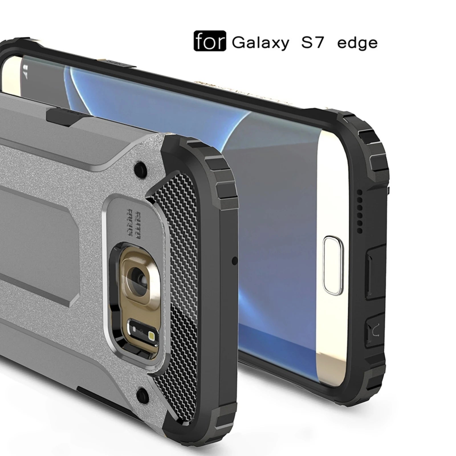 Funda de teléfono para Galaxy S7 Edge / G935 Tough Armor TPU + funda combinada para PC