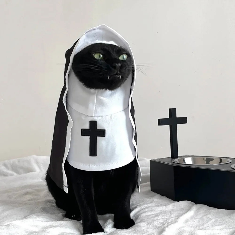 Disfraces para gatos, gatos y perros, travesti, COS divertido, accesorios para fotos de mascotas pequeñas y medianas, disfraces divertidos para gatos