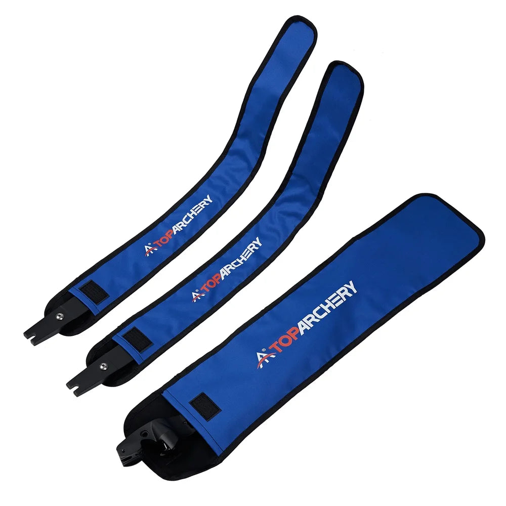 Funda protectora de 2 piezas para arco de tiro con arco, accesorios recurvos para tiro de caza, fácil de llevar
