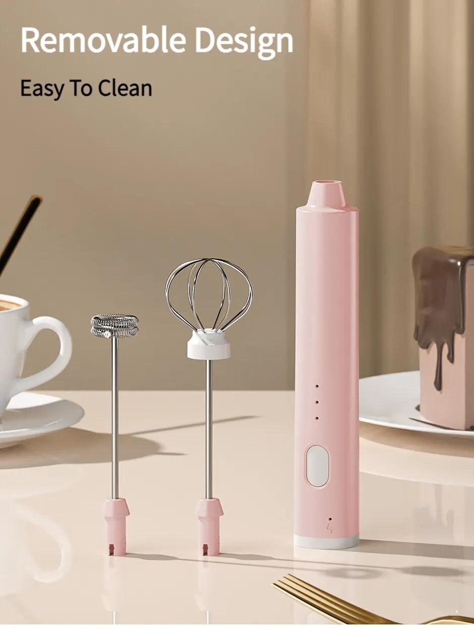 Batidor de Huevos de Mano Recargable USB – 3 Velocidades 🥚☕⚡