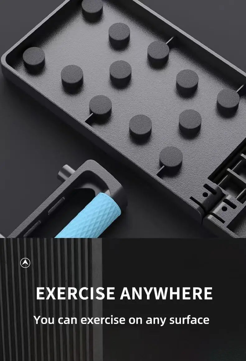 Juego de tablero de realce multifuncional portátil con asas, equipo de Fitness plegable para entrenamiento de pecho, Abdomen, brazos y espalda