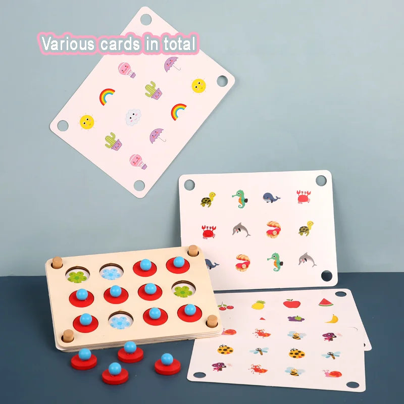 Ajedrez con memoria, juguetes educativos para niños, entrenamiento de concentración, desarrollo de lógica de pensamiento, educación Montessori