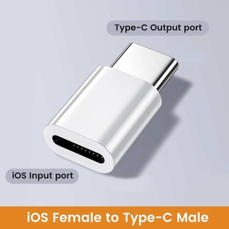 Adaptador USB C a Lightning carga rápida tipo C macho a IOS hembra convertidor transferencia de datos para Iphone15 Xiaomi adaptador USB C