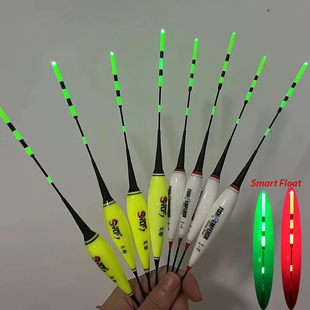 Flotador electrónico inteligente para pesca, Sensor de gravedad Led 2g 5g 7g 10g, gran flotabilidad, 2024 Pose Bobbers con batería CR425, barra luminosa