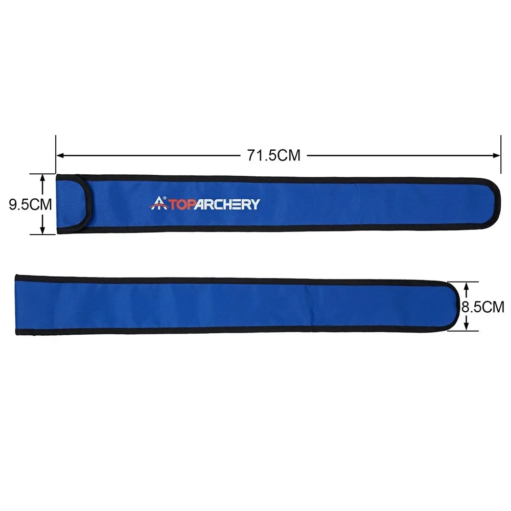 Funda protectora de 2 piezas para arco de tiro con arco, accesorios recurvos para tiro de caza, fácil de llevar